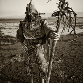 Photographie intitulée "Chaman des landes -…" par Steve Drevet, Œuvre d'art originale, Photographie numérique