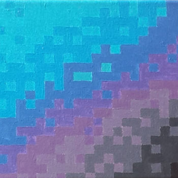 Painting titled "pixelisayge" by Steve Egger, Original Artwork, Acrylic