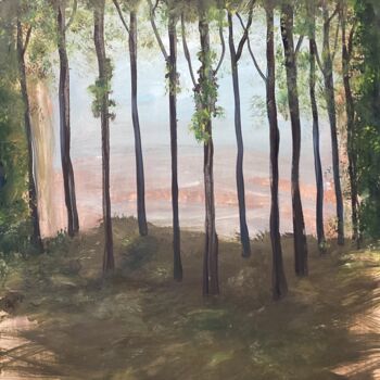 Painting titled "The Clearing" by Steve Phillips, Original Artwork, Oil