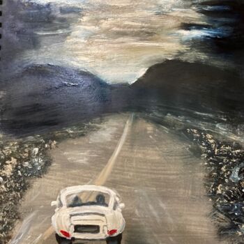 Painting titled "On the Road" by Steve Phillips, Original Artwork, Oil