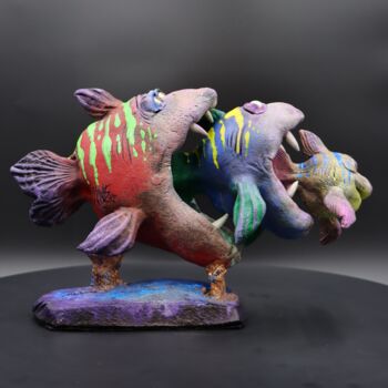 Skulptur mit dem Titel "Seafood" von Steve Smeltzer, Original-Kunstwerk, Acryl