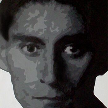 Schilderij getiteld "Kafka" door Steve Haes, Origineel Kunstwerk