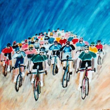 Painting titled "L'arrivée aux Champ…" by Steve Soobben, Original Artwork