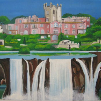 Painting titled "Chateau de l'Anglais" by Steve Webb, Original Artwork, Oil