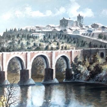 绘画 标题为“Puentes antiguos” 由Stjepan Lezaic (Pepi), 原创艺术品, 水彩