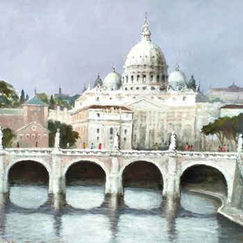 Pintura titulada "Vaticano" por Stjepan Lezaic (Pepi), Obra de arte original, Acuarela