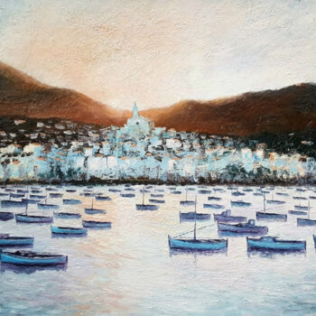 Pintura titulada "Cadaques amanecer" por Stjepan Lezaic (Pepi), Obra de arte original, Oleo