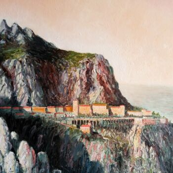 Malarstwo zatytułowany „Montserrat catalonia” autorstwa Stjepan Lezaic (Pepi), Oryginalna praca, Olej
