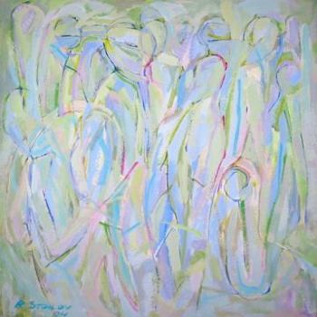 Painting titled "Human Beings 3" by Romen Stoilow, Original Artwork, Oil