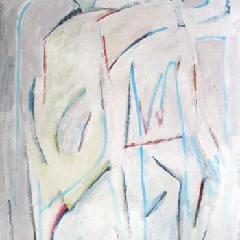 Malarstwo zatytułowany „Walking Figure” autorstwa Romen Stoilow, Oryginalna praca, Olej