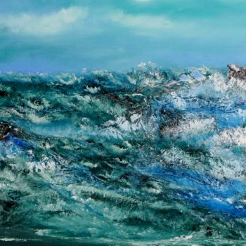 Painting titled "Rugged Bay" by David Snider, Original Artwork
