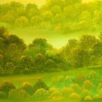 Painting titled "Evergreen" by David Snider, Original Artwork