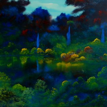 Painting titled "Jungle Highland" by David Snider, Original Artwork