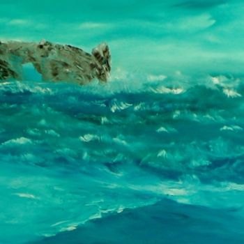 Painting titled "Pirate Cove" by David Snider, Original Artwork