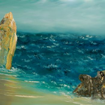Peinture intitulée "Stillwell Bay" par David Snider, Œuvre d'art originale