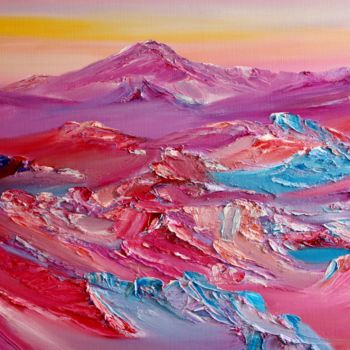 Painting titled "Magic Mountain" by David Snider, Original Artwork, Oil