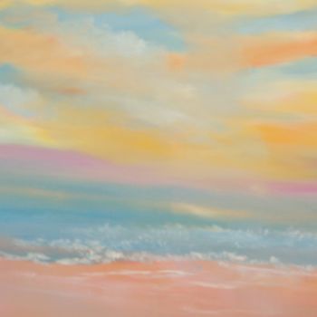 Painting titled "Pacific Sunset" by David Snider, Original Artwork