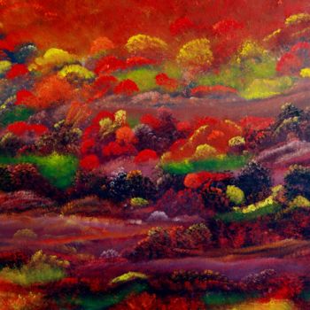 Painting titled "Rolling Hills" by David Snider, Original Artwork