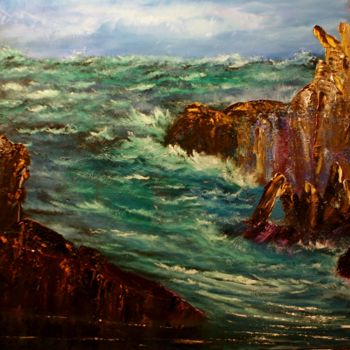 Painting titled "The Tides" by David Snider, Original Artwork, Oil