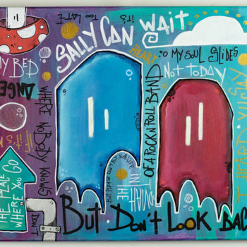 Peinture intitulée "Don’t look back in…" par Yohan Storti, Œuvre d'art originale, Acrylique