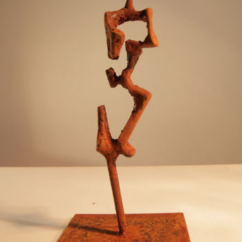 Escultura titulada "Figure I" por Stoyan Zikov, Obra de arte original, Metales