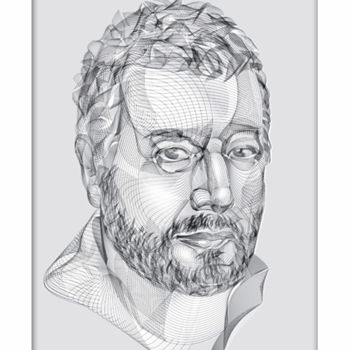 Arte digitale intitolato "portrait of  Philip…" da Alexander Stotsky, Opera d'arte originale, Lavoro digitale 2D
