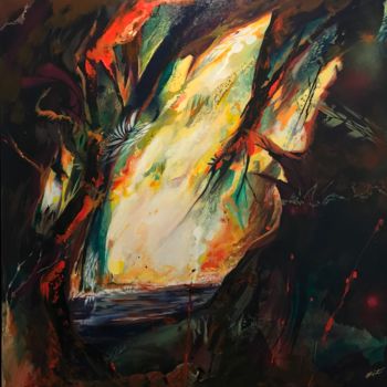 Peinture intitulée "LA CRIQUE" par Strait Faya, Œuvre d'art originale, Acrylique