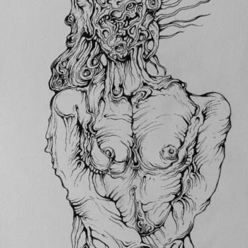 Рисунок под названием "FIGURE #3" - Michael Stransky, Подлинное произведение искусства, Другой
