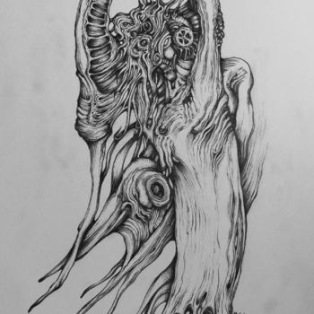 Desenho intitulada "ANGEL #3" por Michael Stransky, Obras de arte originais, Outro