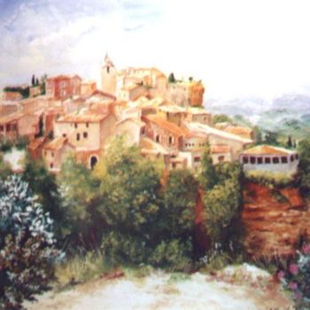 Peinture intitulée "Roussillon" par Géraldine Streichert, Œuvre d'art originale, Huile