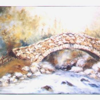 "le pont de pierres" başlıklı Tablo Géraldine Streichert tarafından, Orijinal sanat
