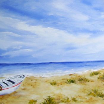 Peinture intitulée "les-dunes.jpg" par Géraldine Streichert, Œuvre d'art originale, Huile
