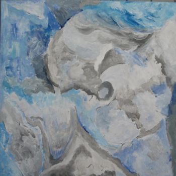 Malerei mit dem Titel "Blue Storm" von Dr. Roseann Labrocca, Original-Kunstwerk