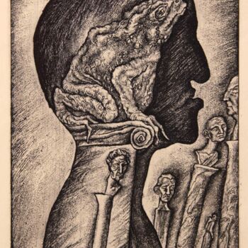 Incisioni, stampe intitolato "Pride. Series Seven…" da Leonid Stroganov, Opera d'arte originale, Acquaforte