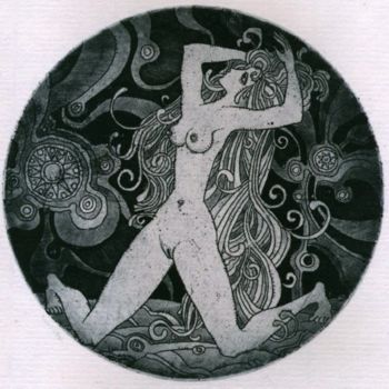 Отпечатки и Гравюры под названием "NAKED 1" - Sergei Trubin, Подлинное произведение искусства, Травление