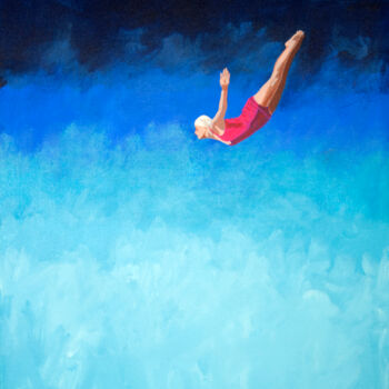 Schilderij getiteld "From a high place" door Stuart Dalby, Origineel Kunstwerk, Acryl