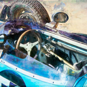 Photography titled "Formula Vee Cockpit" by Stuart Row, Original Artwork, Digital Photography