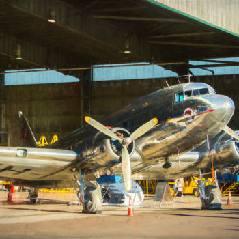 Photography titled "Douglas DC3 in Fron…" by Stuart Row, Original Artwork, Digital Photography