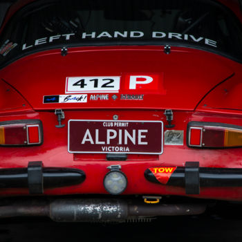 Photographie intitulée "Alpine Renault A110" par Stuart Row, Œuvre d'art originale, Photographie numérique