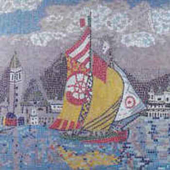 Sculpture intitulée "Sails of Venice" par Anneliese Fritts, Œuvre d'art originale