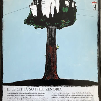 Картина под названием "Le Città Invisibili…" - Salvatore Palita, Подлинное произведение искусства, Акрил