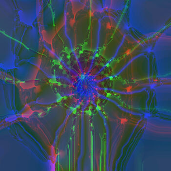 Картина под названием "Purple Brain" - Styve Per Plex, Подлинное произведение искусства, Акрил