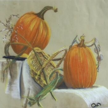 Painting titled "HARVEST TIME" by Su Yurewich, Original Artwork, Oil