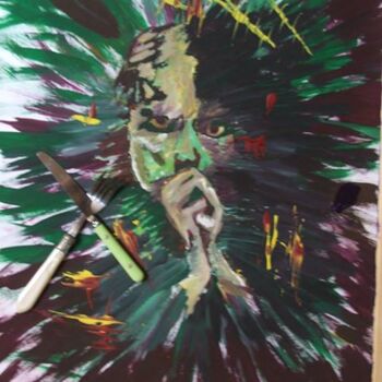 Painting titled "ANGRY" by Sublim By Nadoumi, Original Artwork, Acrylic