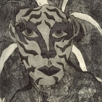 제목이 "Tigress Etching & A…"인 설치 Shernette Ragland로, 원작