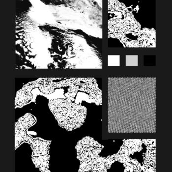 Arts numériques intitulée "hard ethereal poster" par Subsuelo, Œuvre d'art originale, Travail numérique 2D