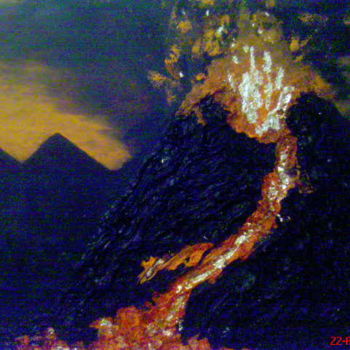 Painting titled "explosion" by Eliane Berset, Original Artwork