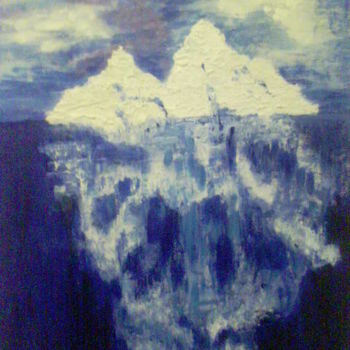 Ζωγραφική με τίτλο "iceberg" από Eliane Berset, Αυθεντικά έργα τέχνης