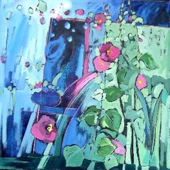 Pintura titulada "Les fleurs" por Catherine Suchocka, Obra de arte original, Oleo
