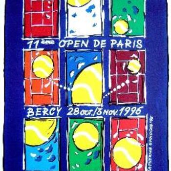 图画 标题为“11ème OPEN de PARIS…” 由Catherine Suchocka, 原创艺术品